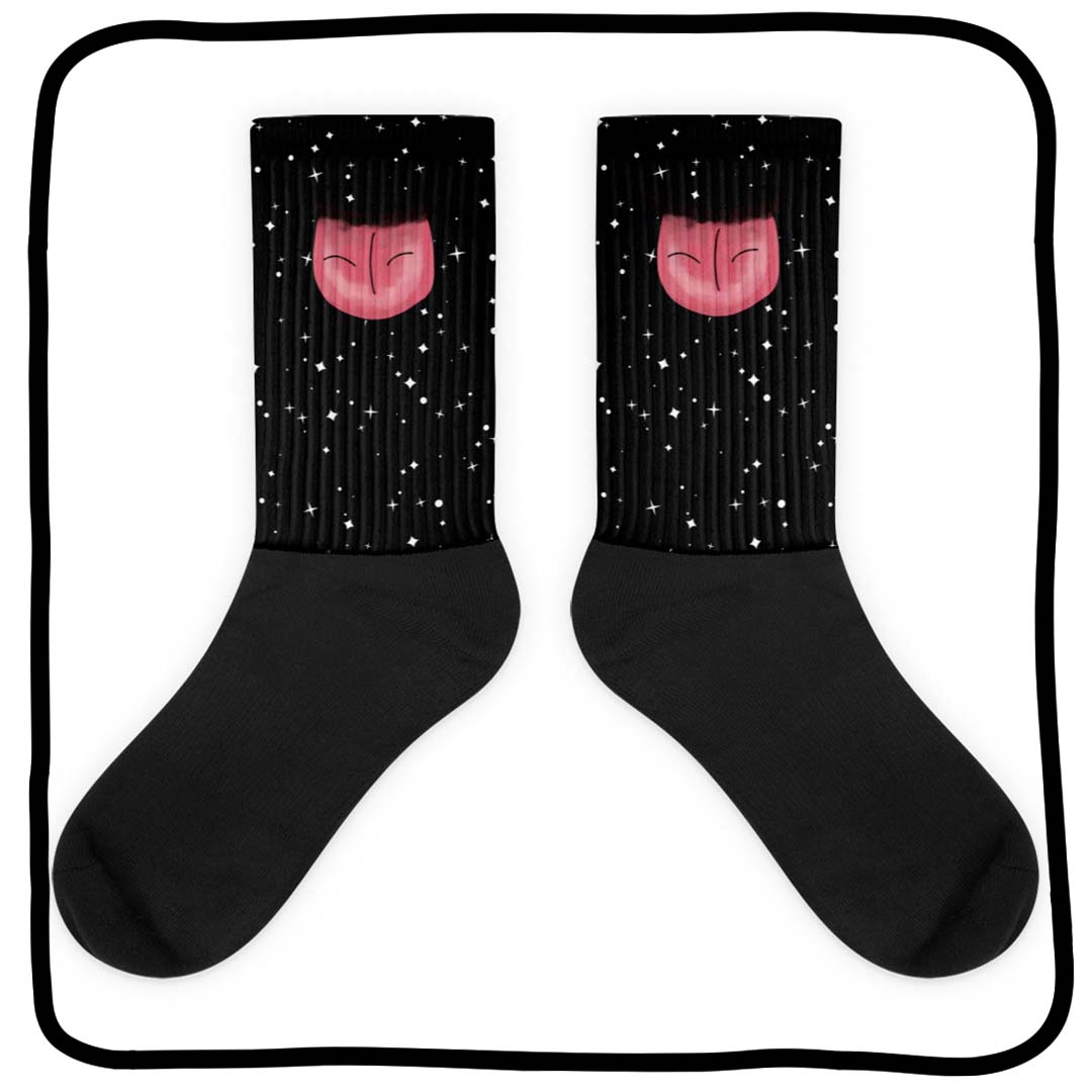 space tongue socks