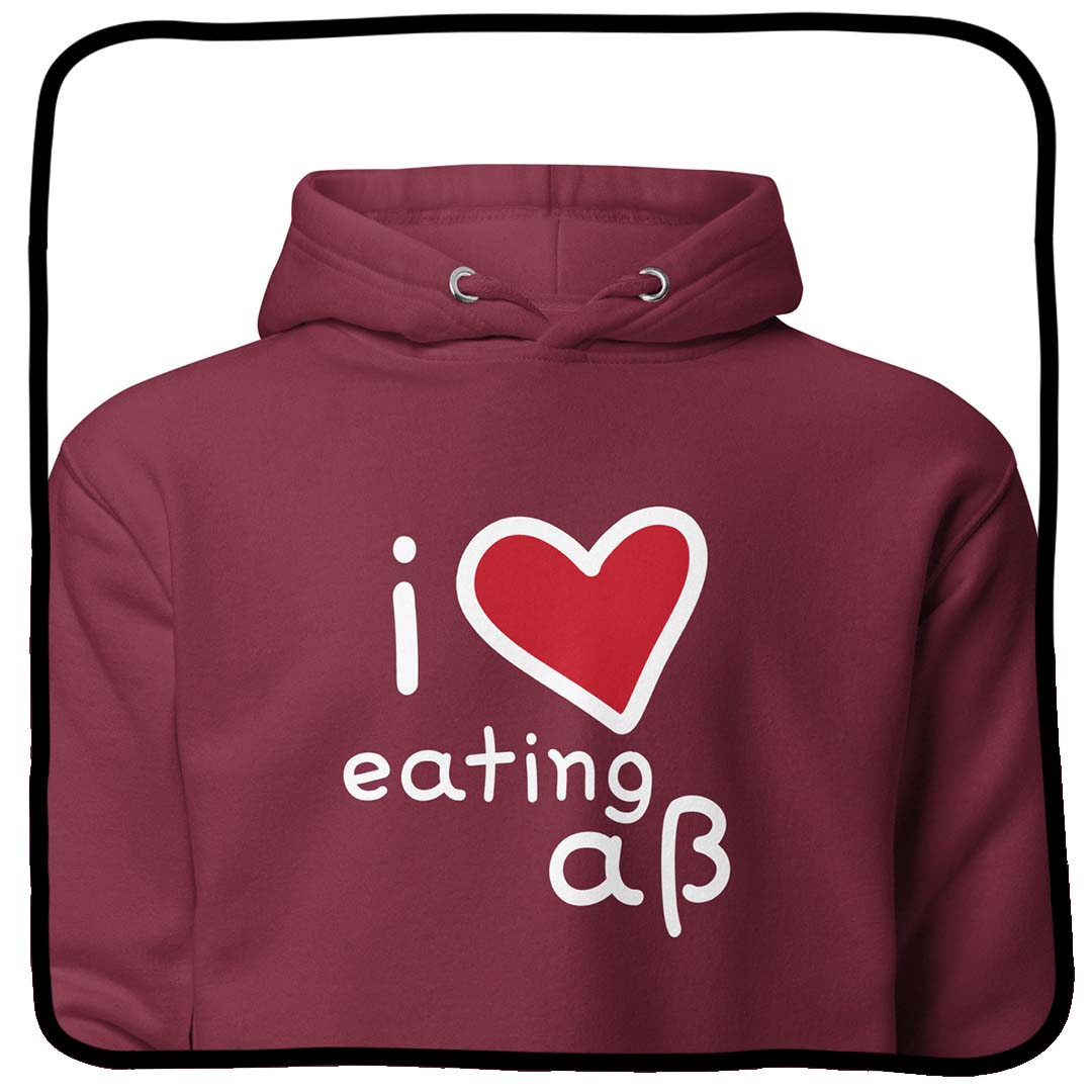 i ❤️ eating aß hoodie