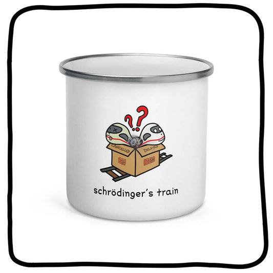 schrödinger's train mug