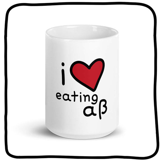 eating aß mug